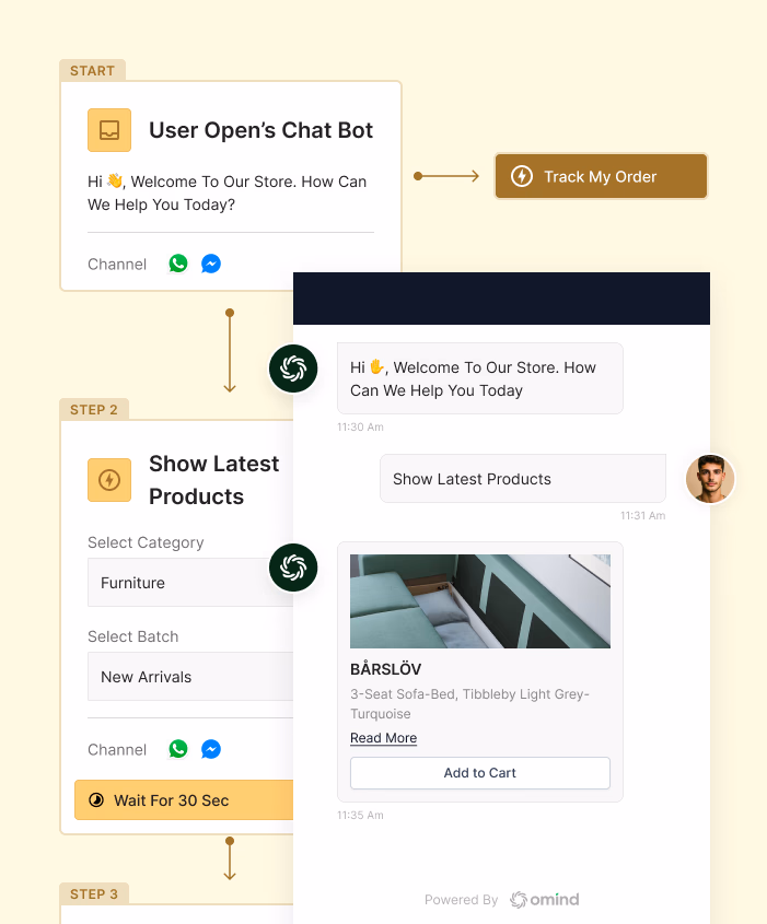 customer engagement with Omind