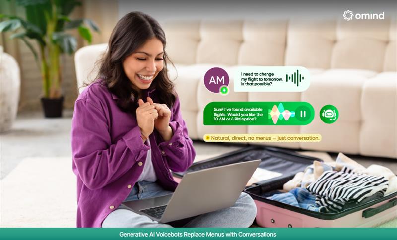 Generative AI voicebots replaces Menus