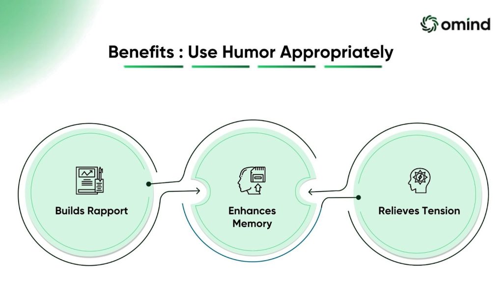 Benefits: Use Humor Appropriately 