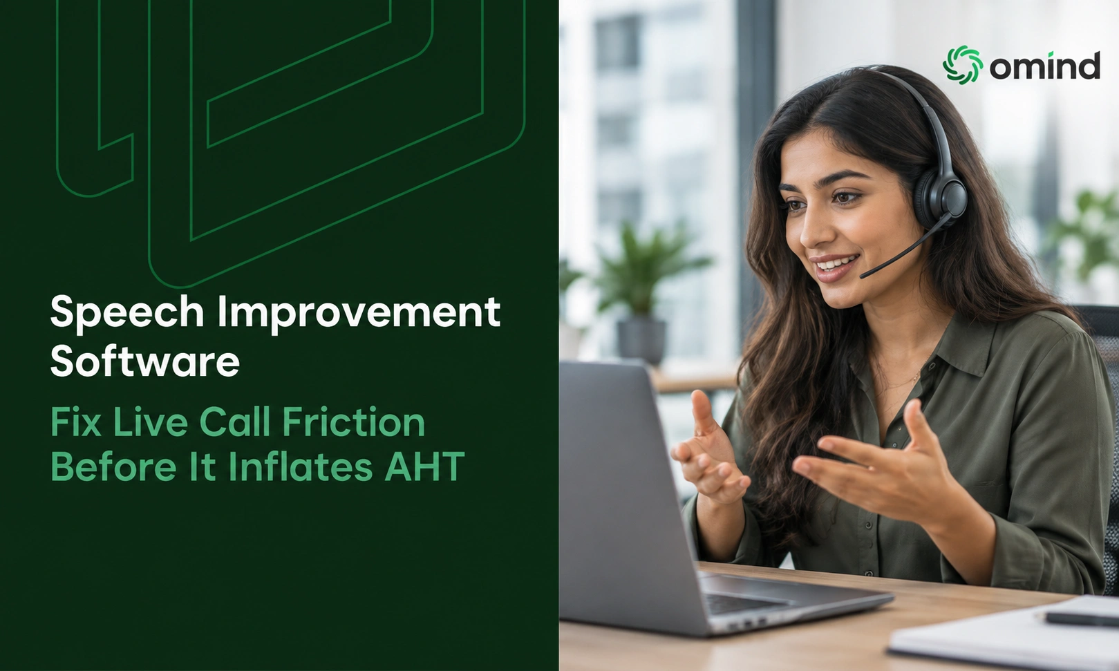 Speech improvement software reduces live conversational friction